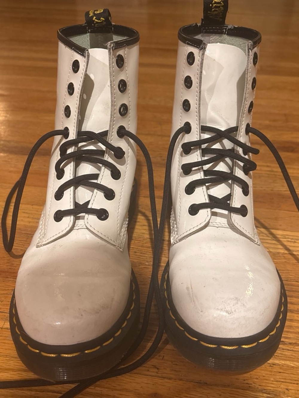 Dr. Martens White Women's 1460W Leather Boots